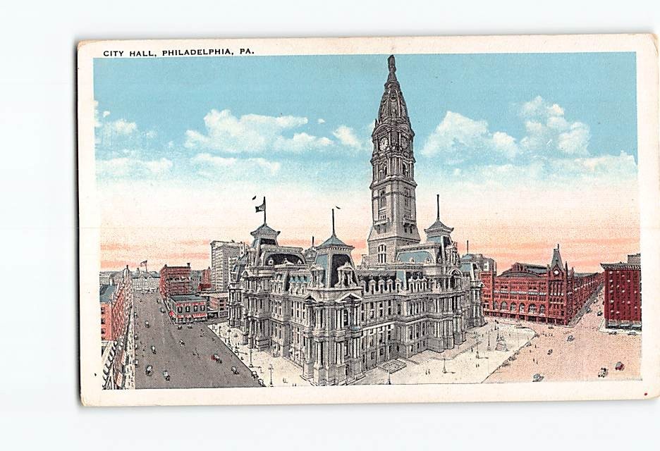 Postcard City Hall Philadelphia Pennsylvania USA