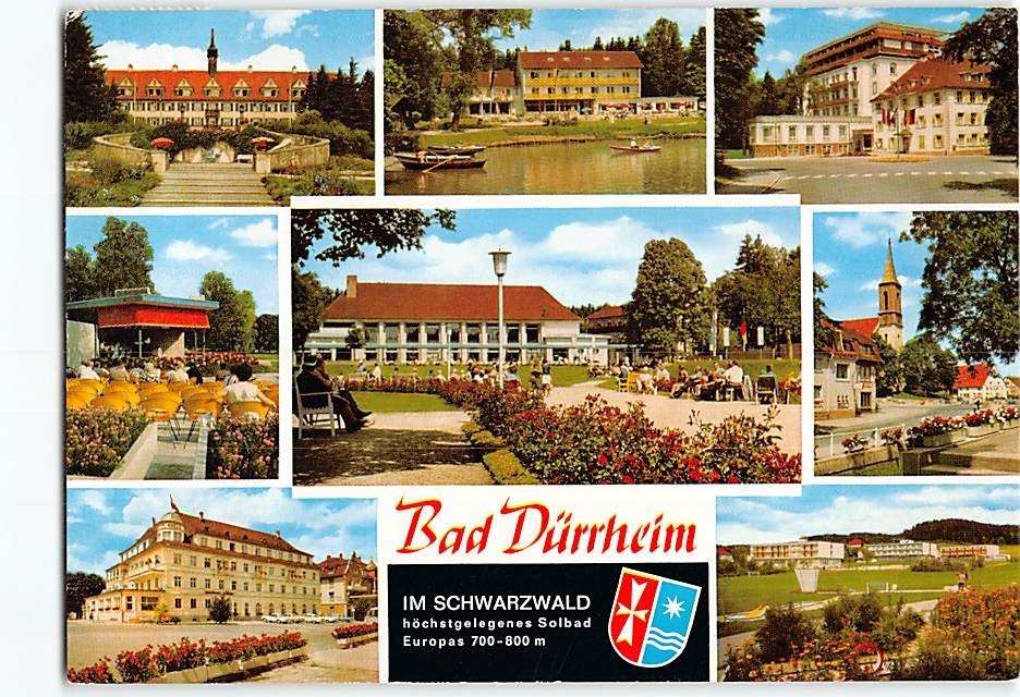 Postcard Scenes & Views Bad Dürrheim Germany