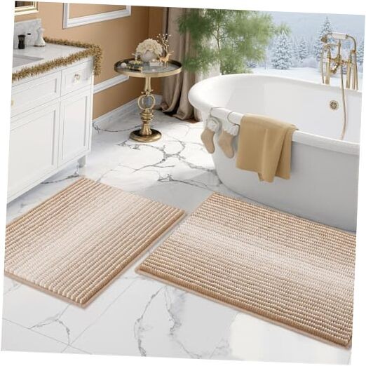 Bathroom Rugs and Mats Sets, 2 Piece Thick 20