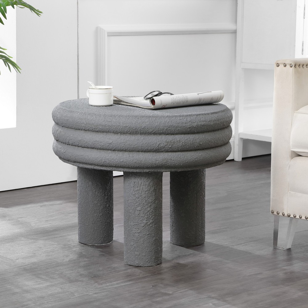 Jonathan Y Rashida 22-Inch Gray Frosted Polyresin Accent Light
