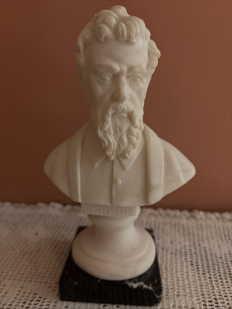 Michelangelo Sculpture With Marble Stand