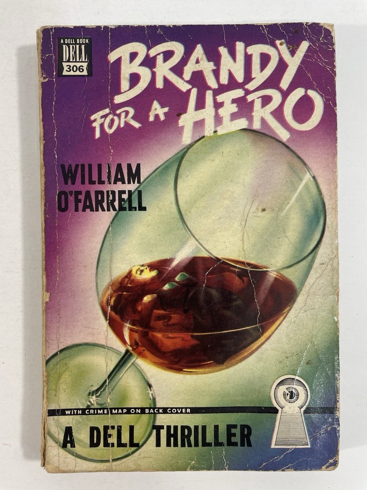 Brandy For A Hero William O'farrell Dell Mystery Mapback