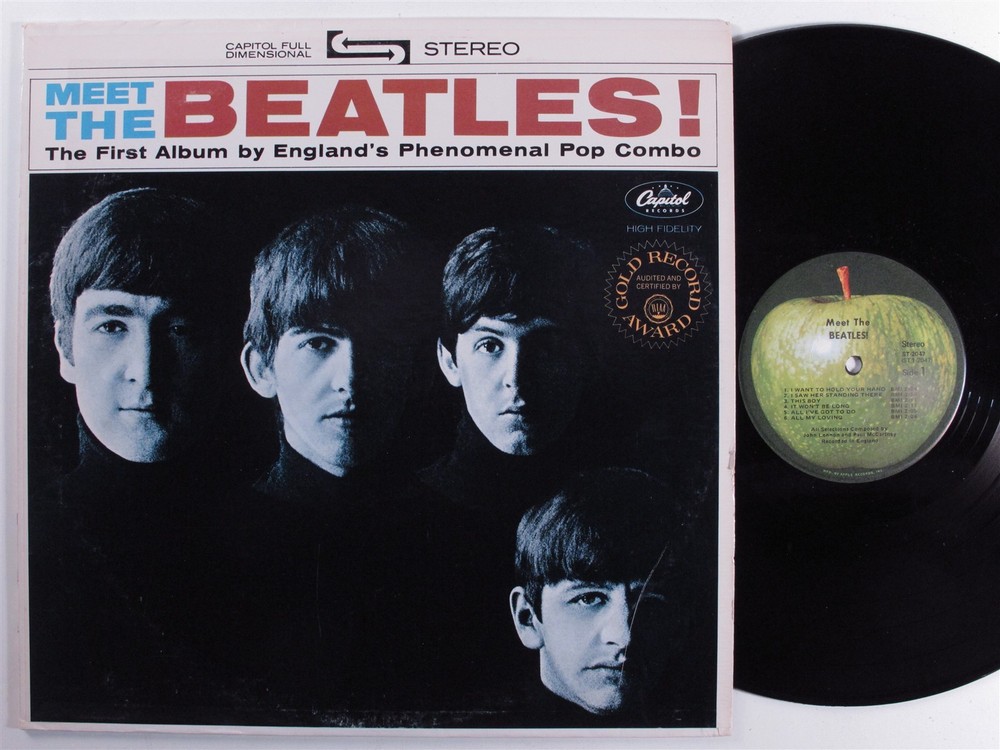 BEATLES Meet The Beatles! APPLE LP VG+ stereo d