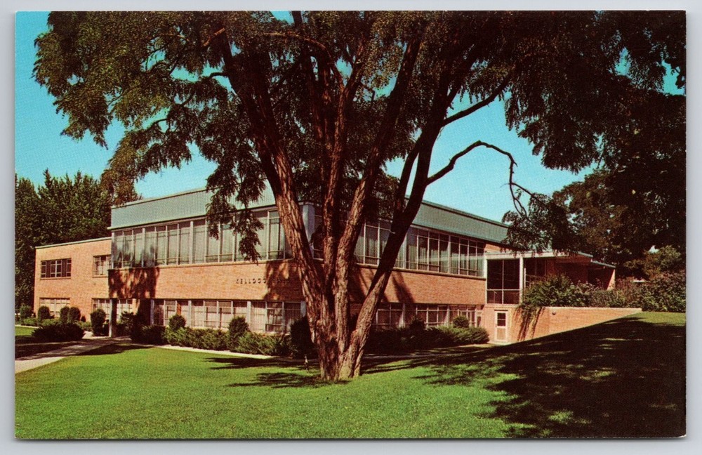 Walla Walla College Kellogg Hall Postcard College Place Washington Chrome