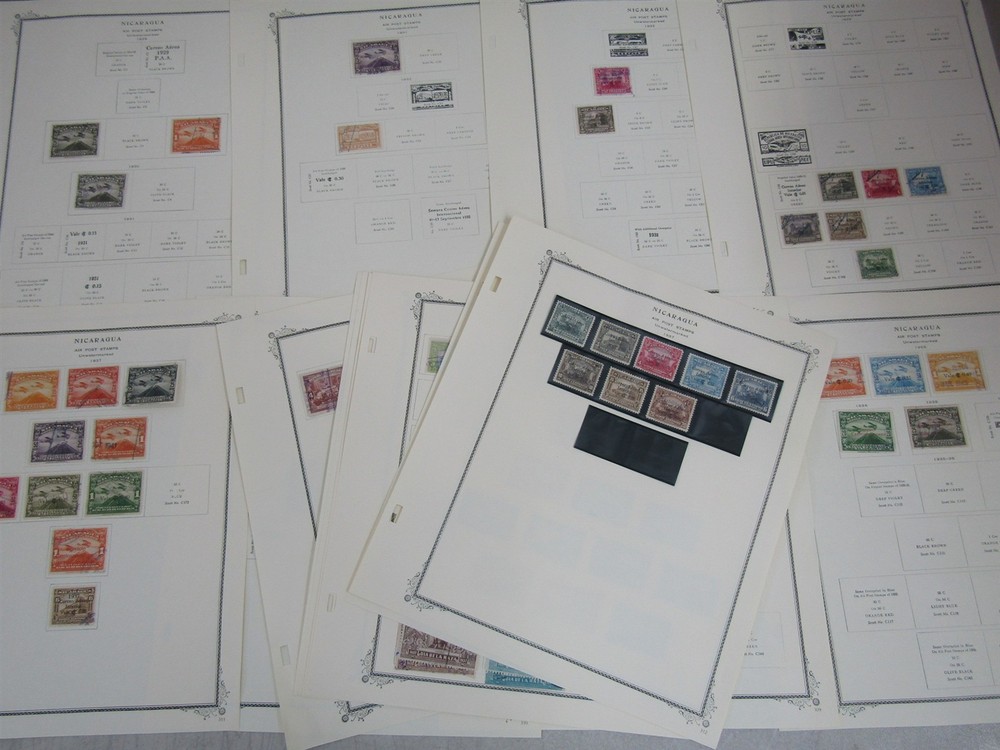 Nystamps Nicaragua many mint old stamp collection high cost y9oh