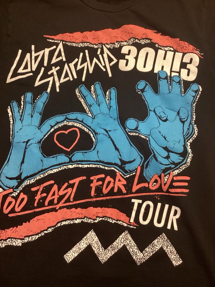 Cobra Starship 2010 Too Fast For Love Tour Small Shirt with 3OH!3