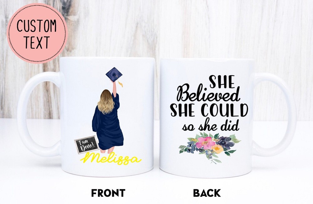 Custom Graduation Mug With Personalized Name Mug Graduation Gift Graduation Gift