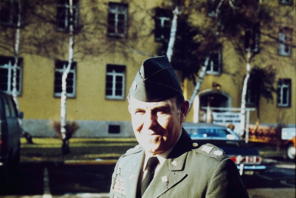 c1970's 35mm Slide Film US Army Officer Wetterhaus Germany Car European American