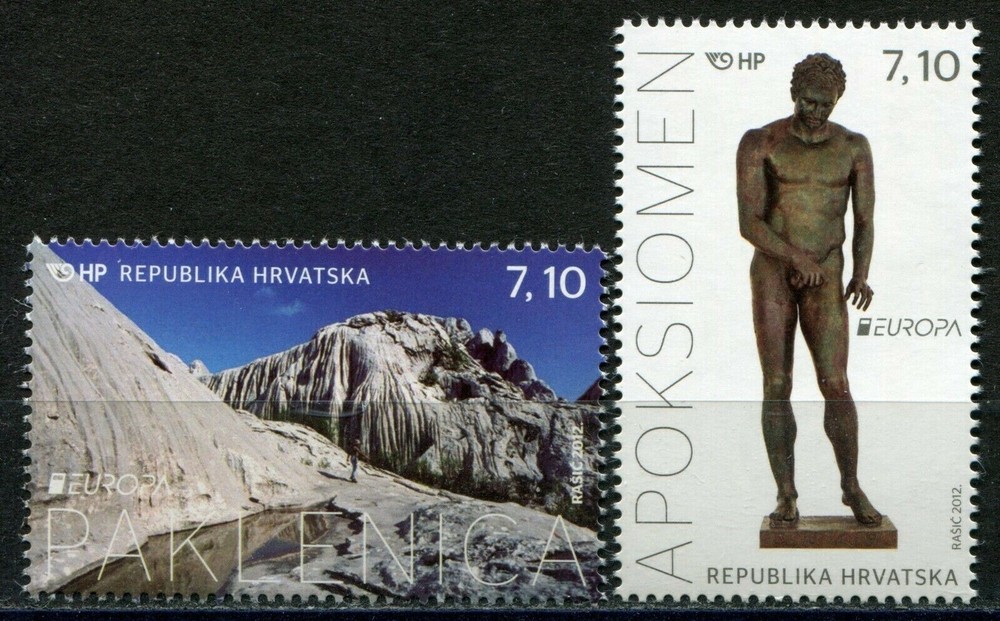 2012 Croatia Europa CEPT Mountain Sculpture MNH Stamp Set