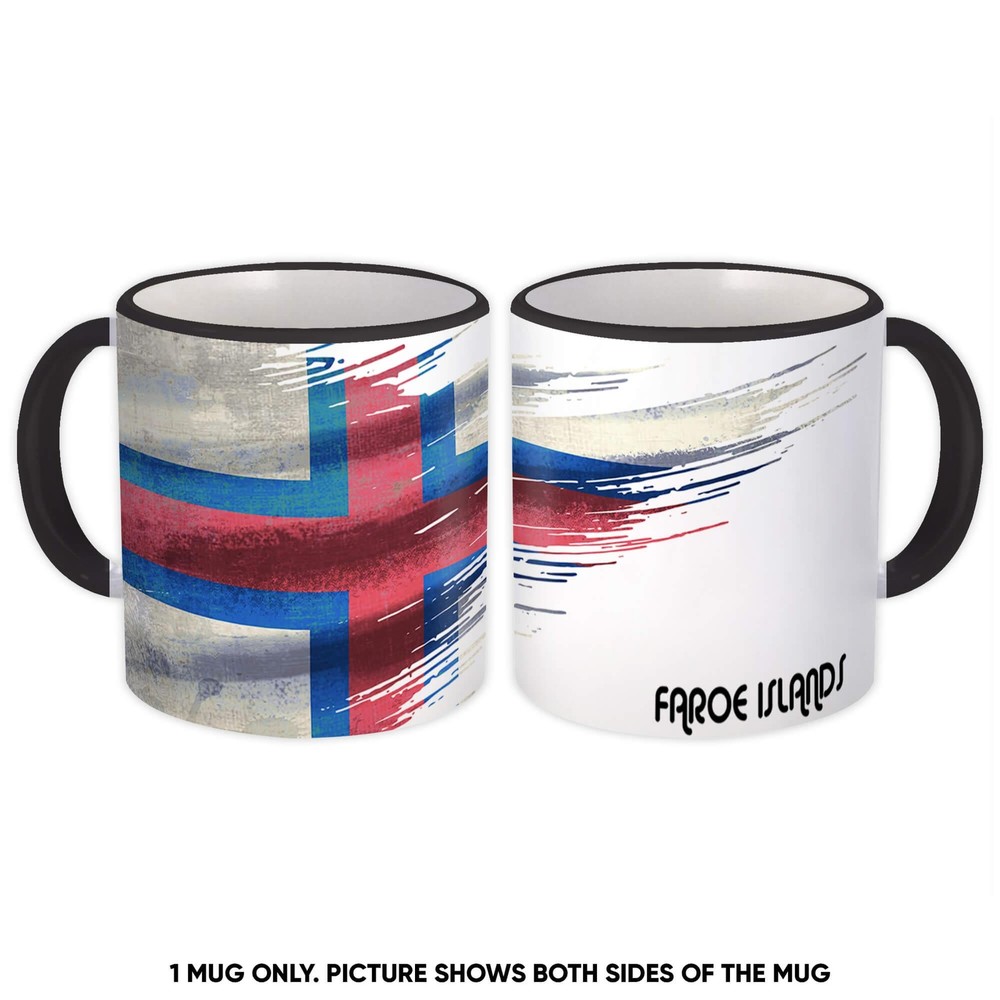 Gift Mug : Faroe Islands Flag Modern Country Expat