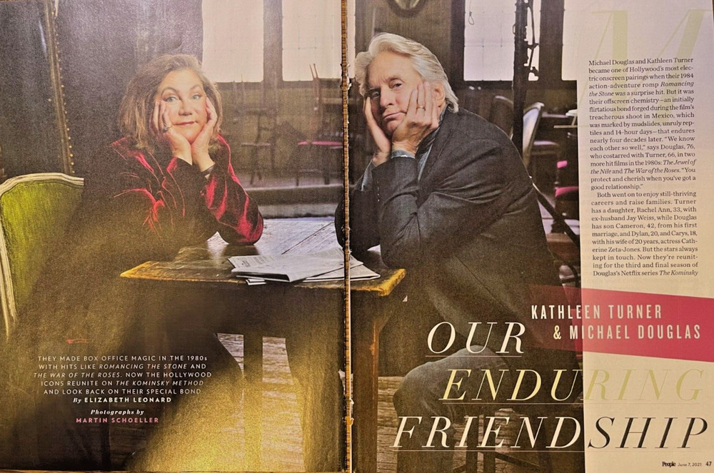 2021 Actors Kathleen Turner & Michael Douglas