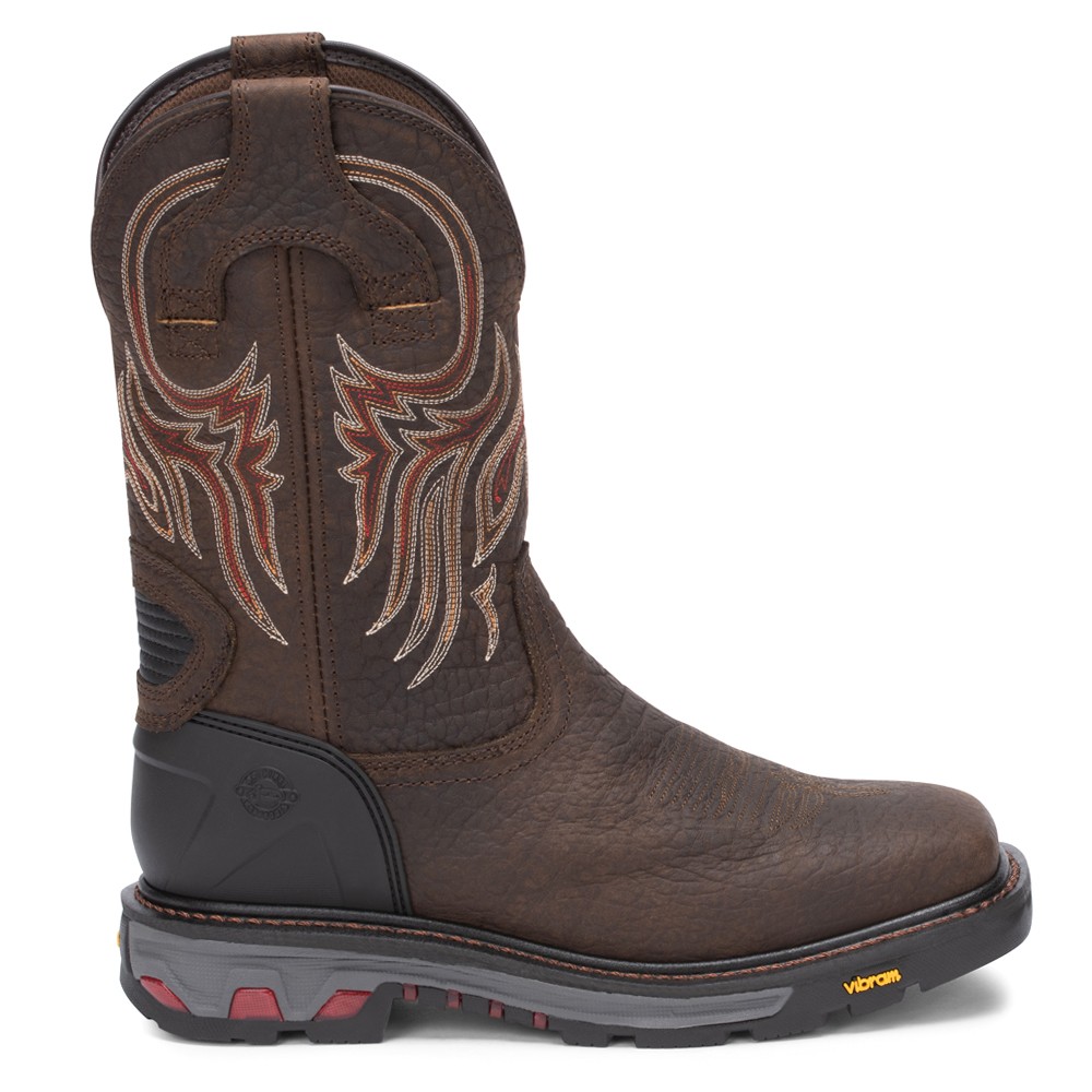 Justin Driscoll 11 Inch Brown Work Boots for Men WK2110