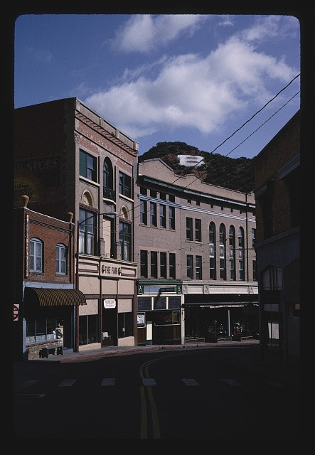 Photo:Bisbee Arizona Main Street 1991 Downtown Buildings Street Scene