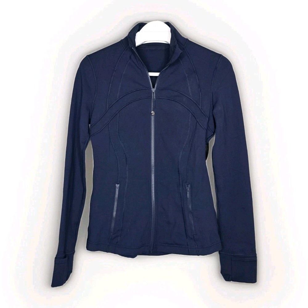 Lululemon Define Jacket Mineral Blue Size 6 Athletic Running Trainer Athleisure
