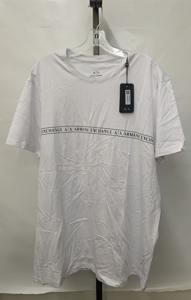 Armani Exchange Men's White Short Sleeve Cotton T-Shirt w/ Logo Choose Size