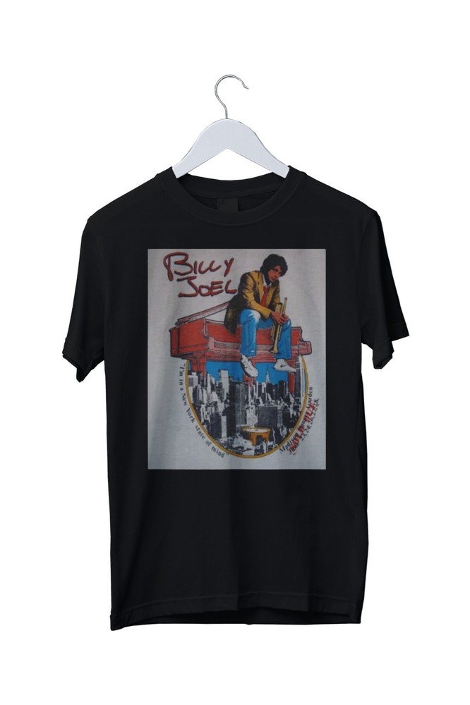 Vintage Billy Joel 1976 New York State Of Mind T-Shirt Mens S M L XL 2 3 4 XL