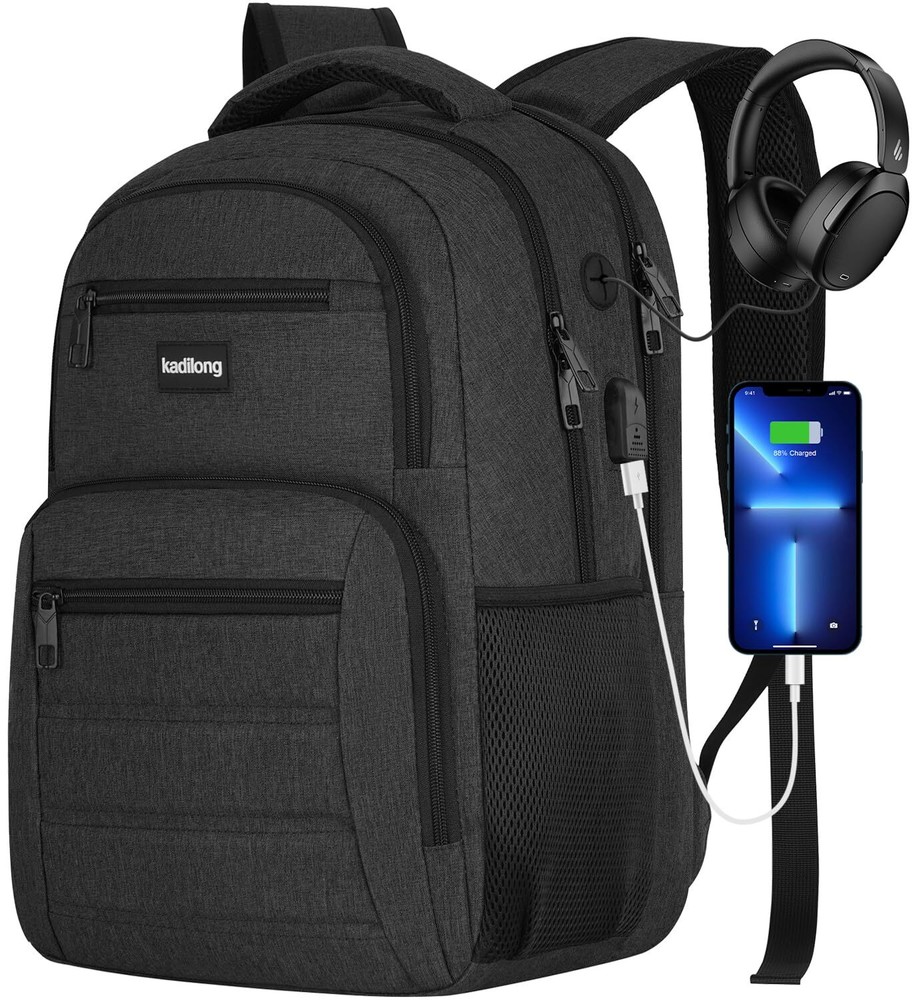 Laptop Backpack Men Book Bag for Women,School Backpacks for Teen Boys with US...