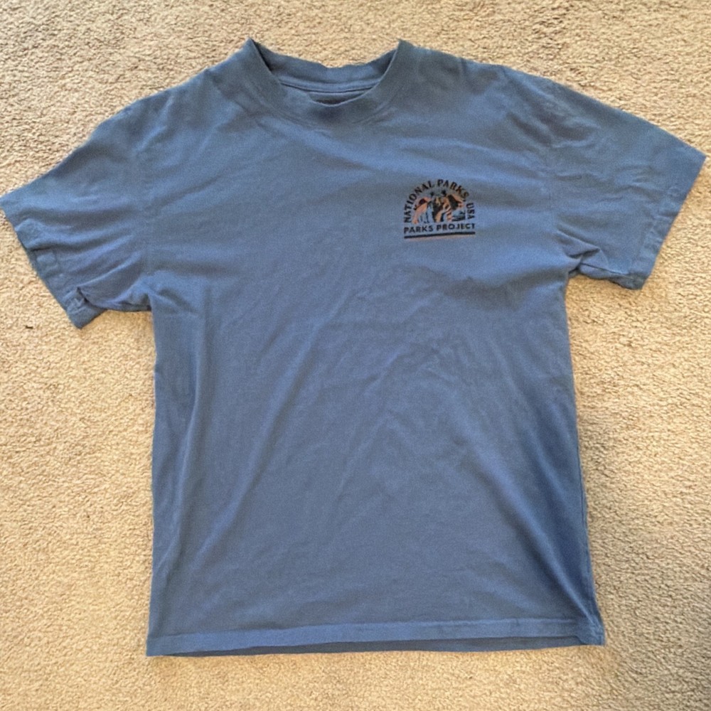 Parks Project National Parks Blue Cotton Graphic T-Shirt Men's Size M
