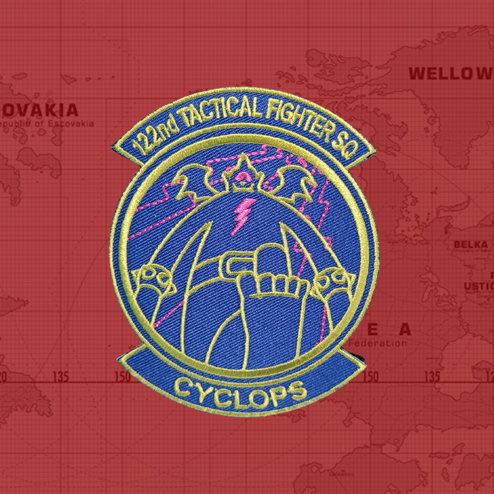 Ace Combat 7 Skies Unknown Cyclops Squadron aviation USAF morale airsoft patch-image