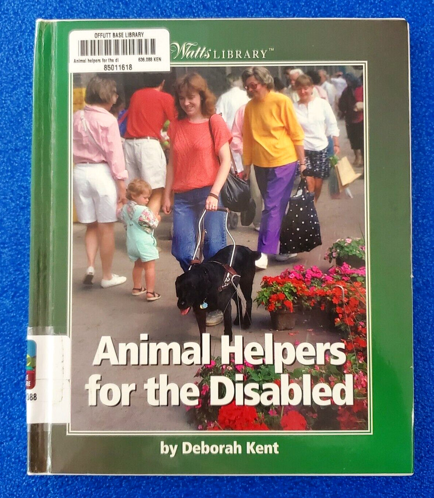 Animal Helpers For The Disabled Hardcover Children's Picture Book Ships Free