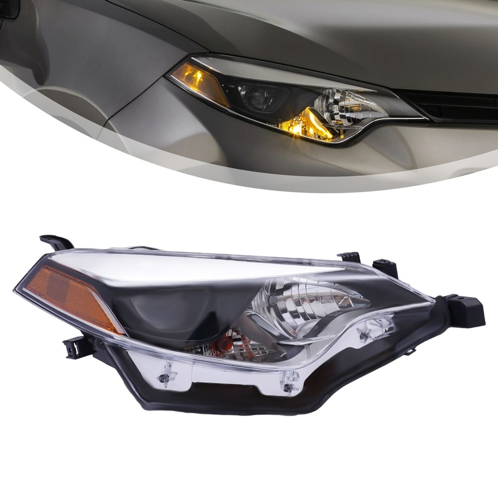 Passenger's Right Side Headlamp For Toyota Corolla 4-Door Sedan 2014 2015 2016