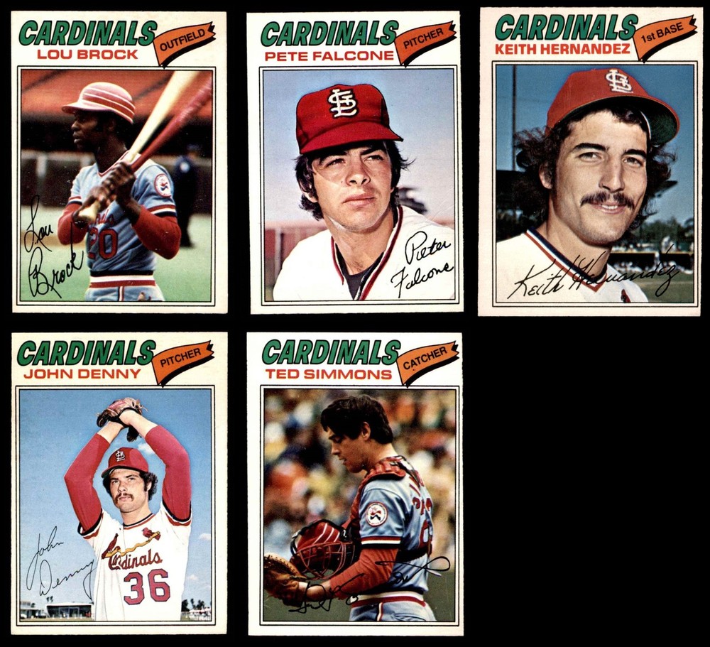 1977 O-Pee-Chee Cardinals Near Team Set 4.5 - VG/EX+ 6620301 (5 / 6 cards)