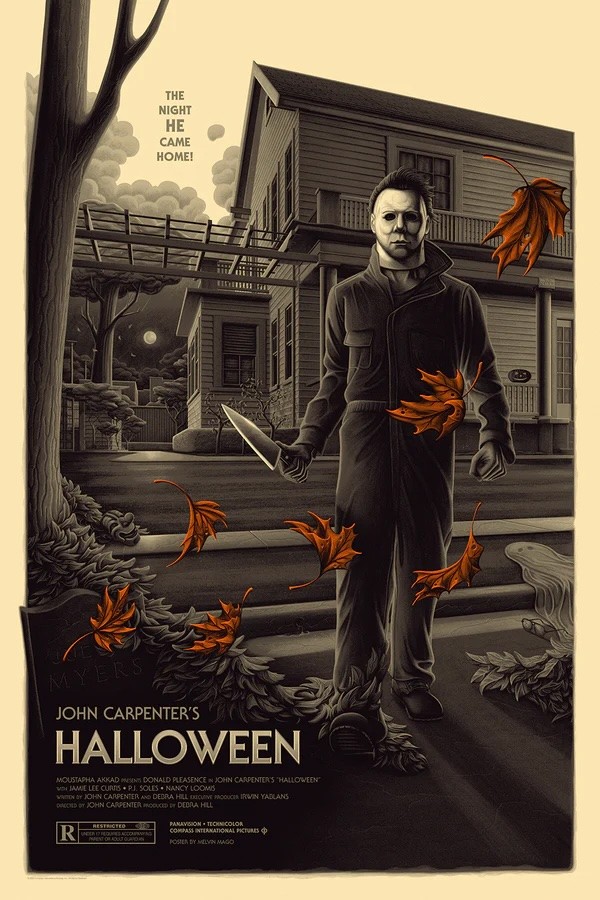 Halloween by Melvin Mago 77/175 24” x 36” Screen Print Movie Art PosterEdition # 77 of 175, 24” x 36” Size, New