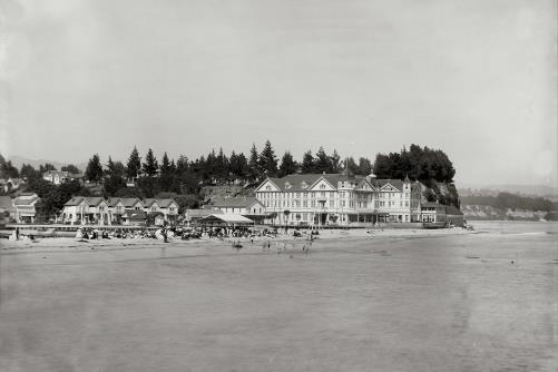 Hotel Capitola,beaches,resorts,California,CA,Detroit Publishing Company,1900