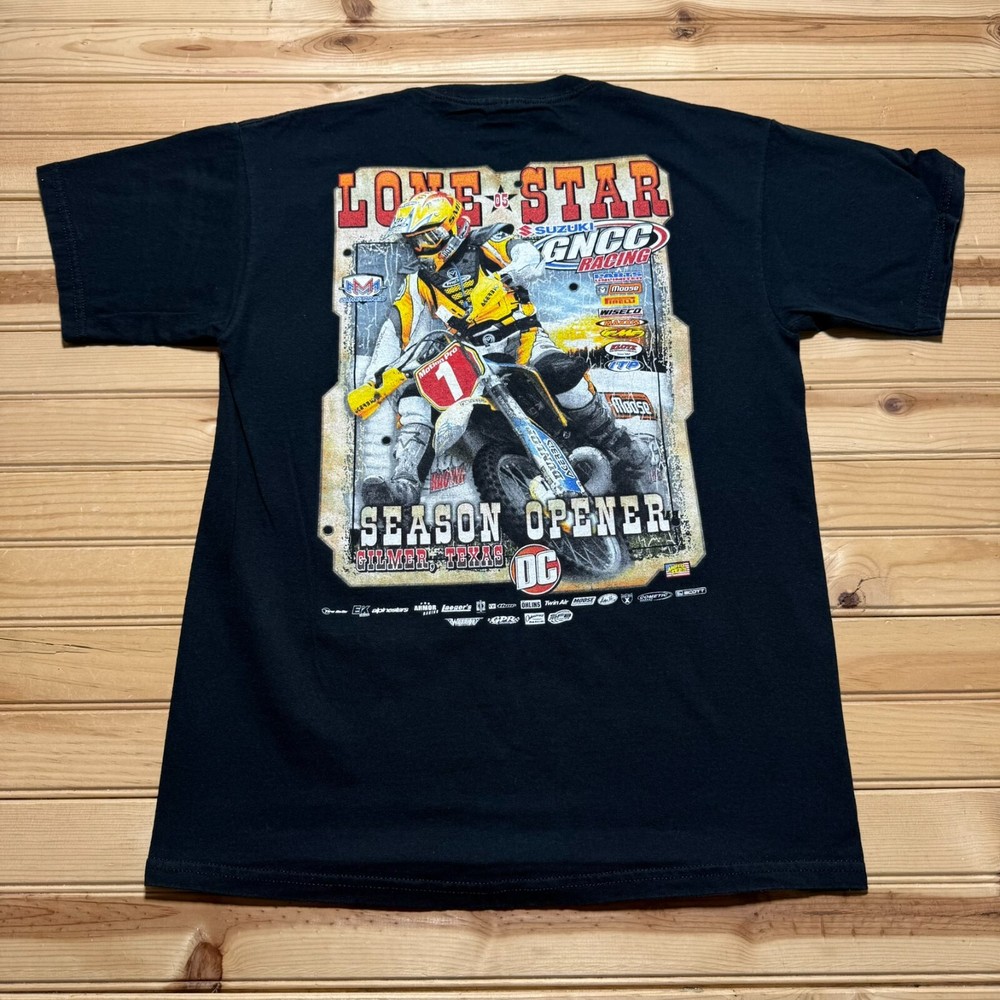 VTG Lonestar Suzuki MX GNCC Racing Dirtbike Season Opener Race Shirt Size Medium