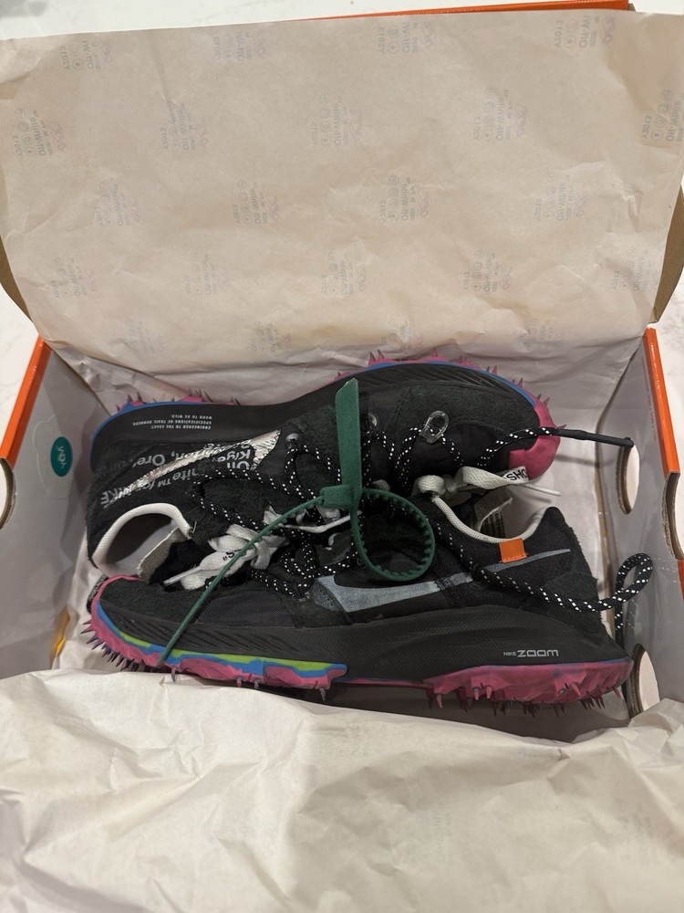 Size 8 - Nike Off-White x Air Zoom Terra Kiger 5 Athlete in Progress - Black W