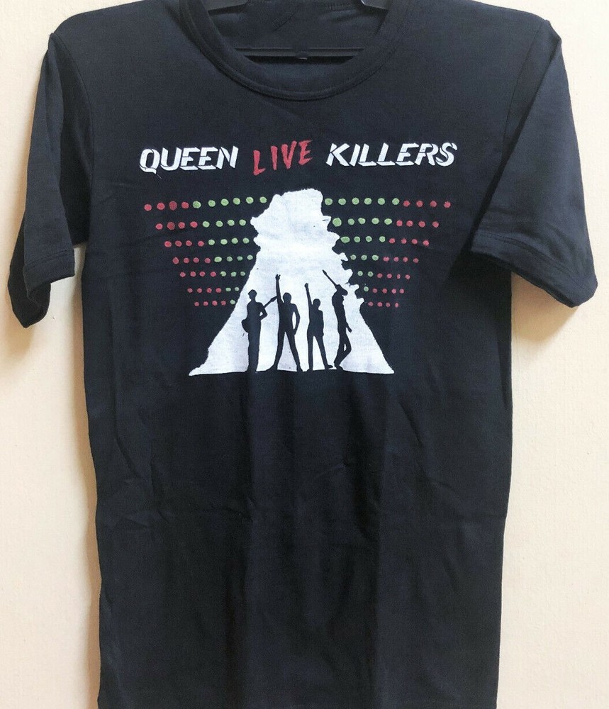 VINTAGE 70s QUEEN LIVE KILLERS Music Shirt Black All size Gift fans