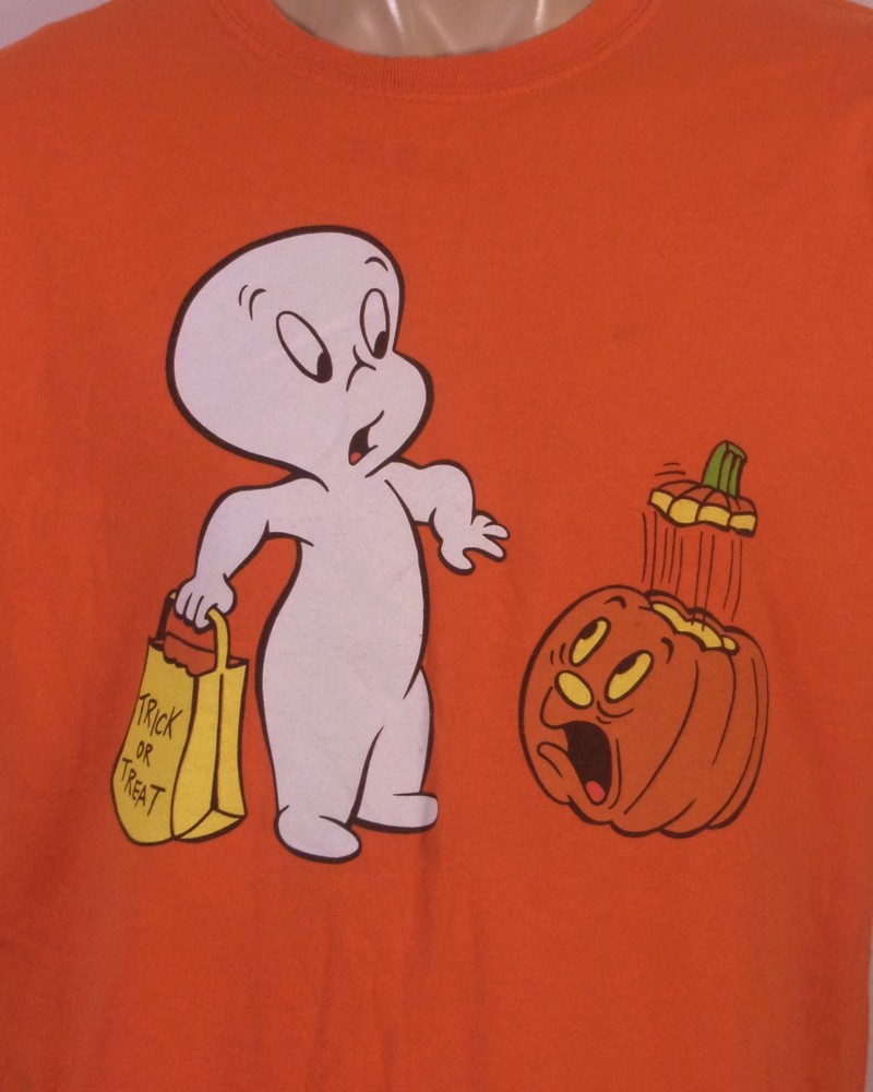 vintage 90s Y2K Casper The Friendly Ghost T-Shirt Halloween Trick or Treat XL