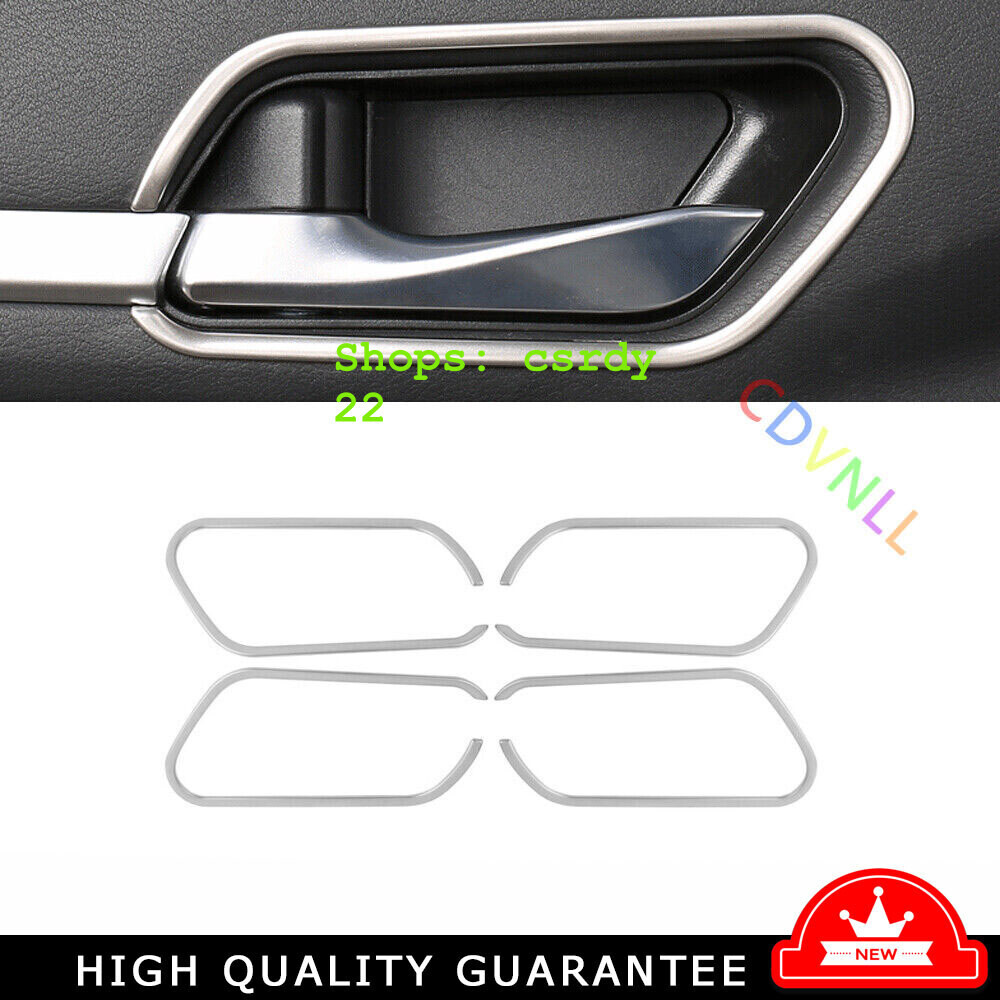 Inner Door Handle Frame Cover Trim For Nissan Altima Teana 2019-22 Silver Steel
