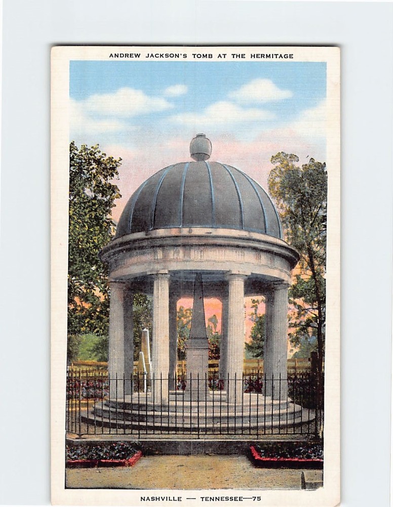 Postcard Andrew Jackson's Tomb at the Hermitage Nashville Tennessee USA