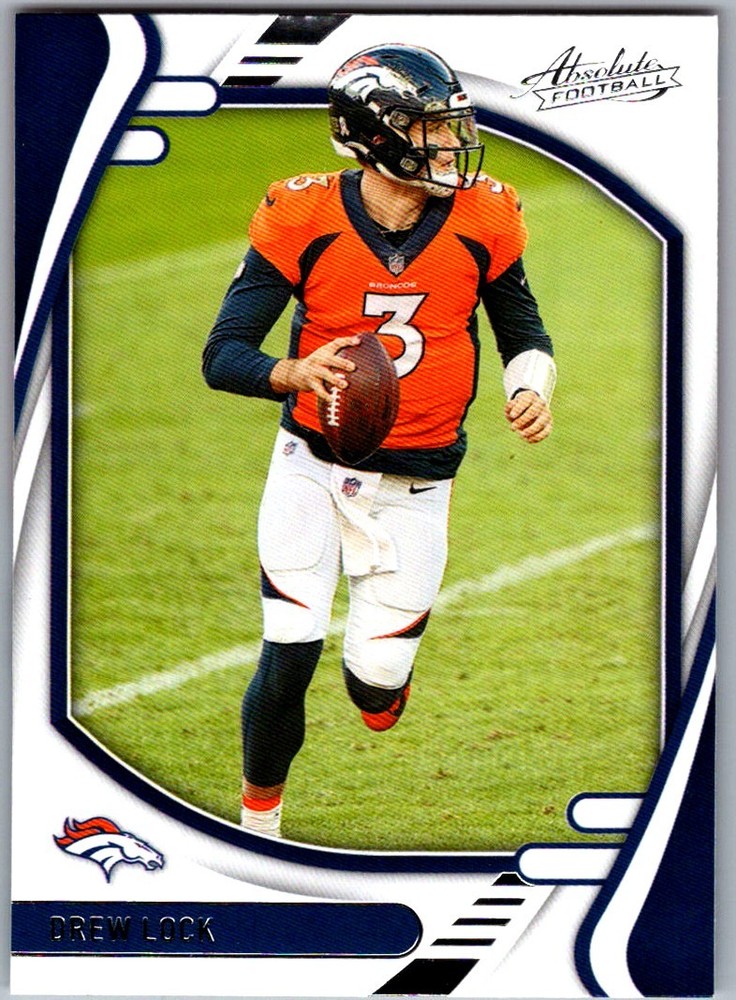 2021 Panini Absolute Drew Lock #52 Denver Broncos NFL Football Card