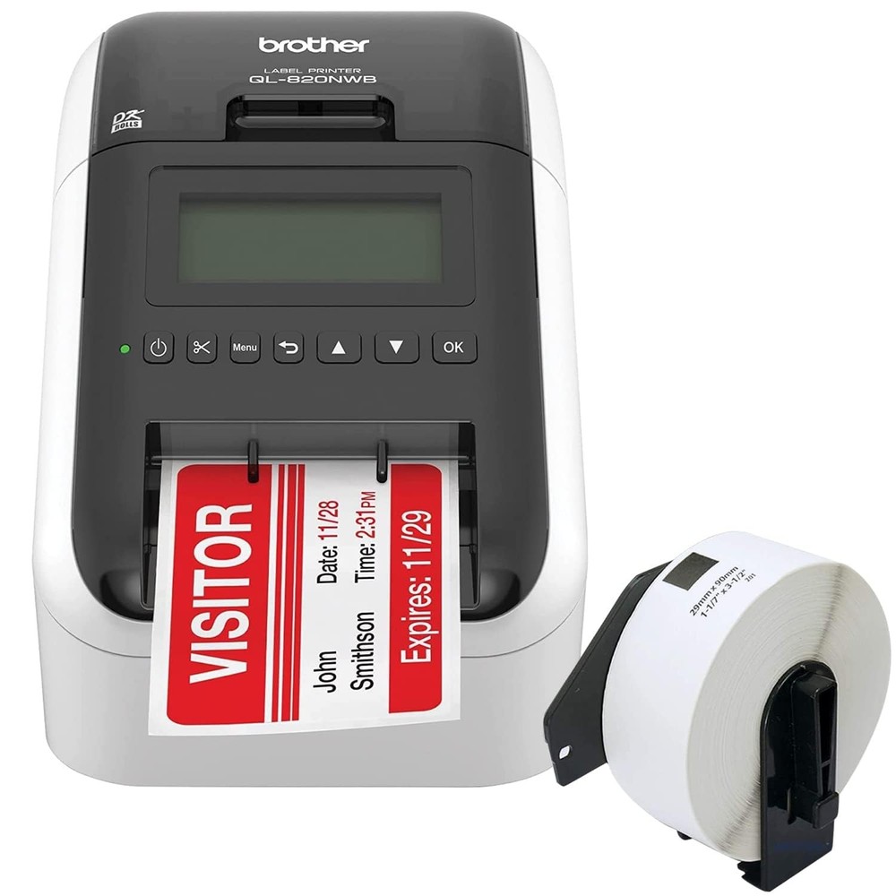 QL-820NWB Wireless Label Printer with WiFi Ethernet for Professional Use