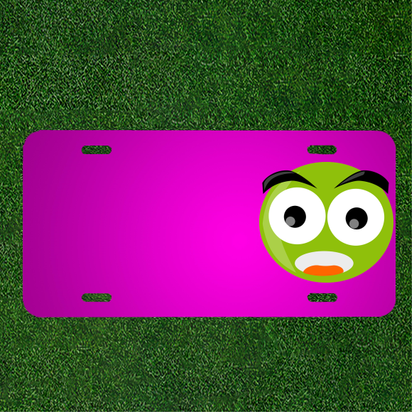 Create Your Custom Car License Plate with Gray Bird Duck Wings and Names