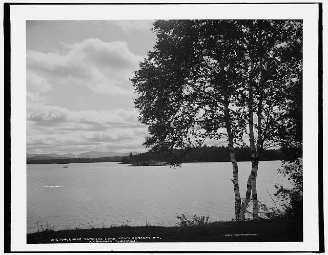 Photo:Upper Saranac Lake from Saranac Inn, Adirondack Mountains