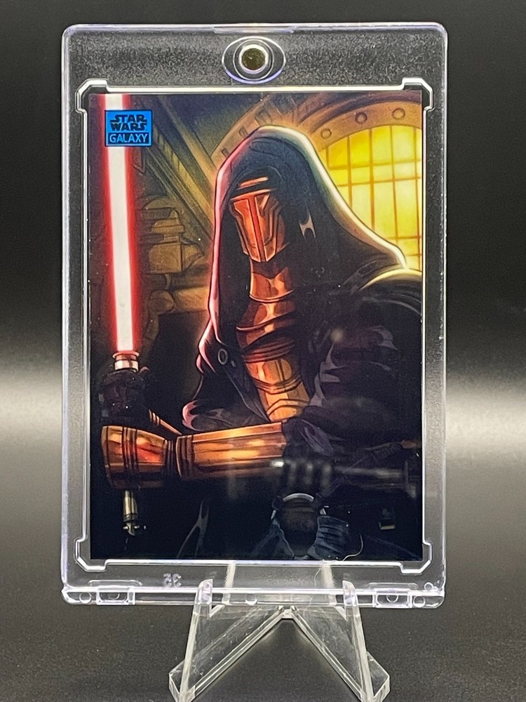 2024 Topps Star Wars Galaxy Darth Revan Blue Refractor /150 Art Of The Sith