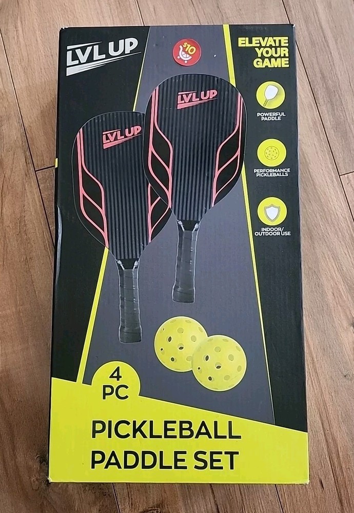 4 Piece Pickleball Paddle Set With Balls