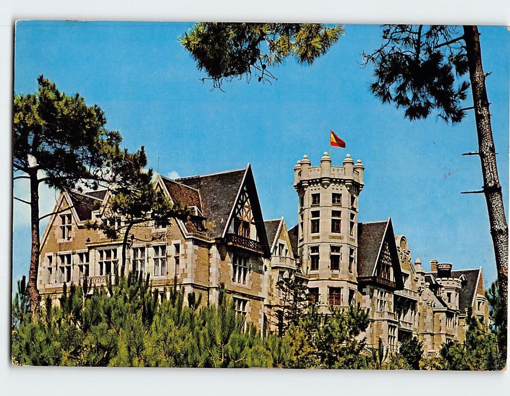 Postcard Magdalena Palace Santander Spain