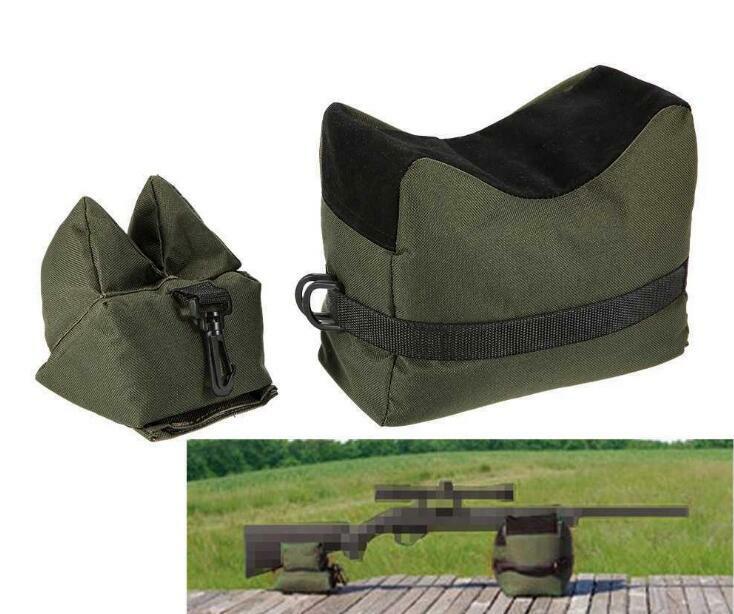 Tactical Front Rear Sand Bag Combo Set Shooting Gun Bench Rest Rifle Holder