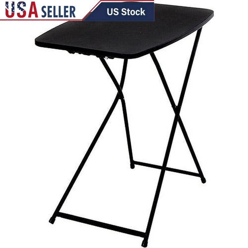 Adjustable Height Folding Table Portable Multi-Purpose Easy Storage No Assembly Needed