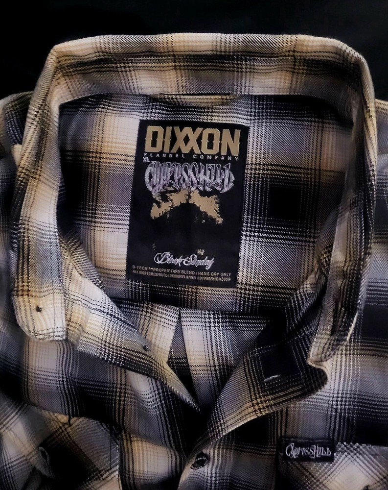 Dixxon Cypress Hill🔥 Mens XL With Sticker Tag💭 Black Sunday