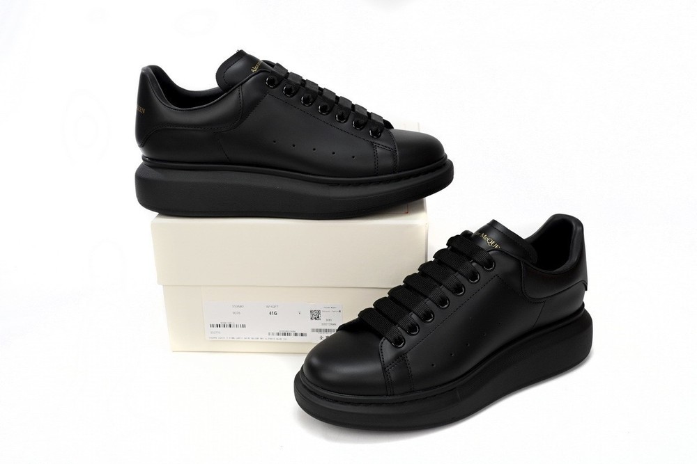 Alexander McQueen Black Men’s Oversized Sneakers Casual Platform Shoes