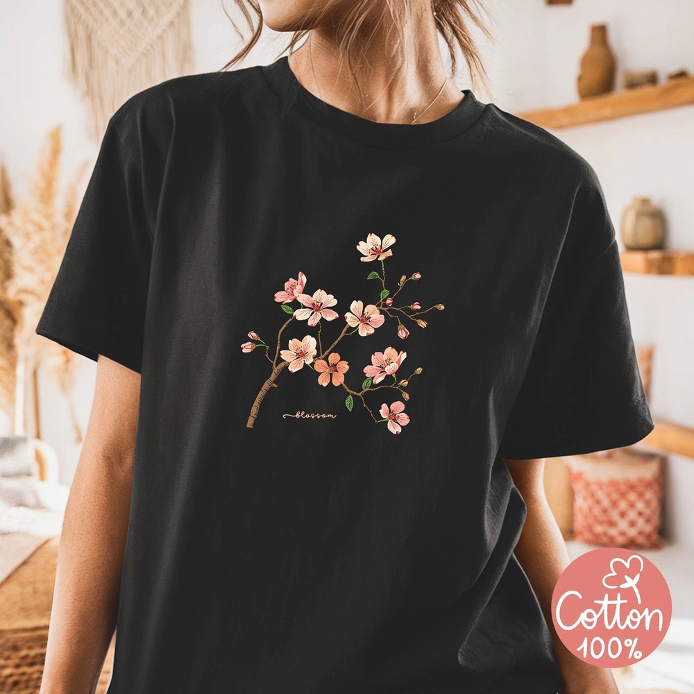 Sakura Blossom T-Shirt | Japanese Cherry Flower Tee | Spring Graphic Tee