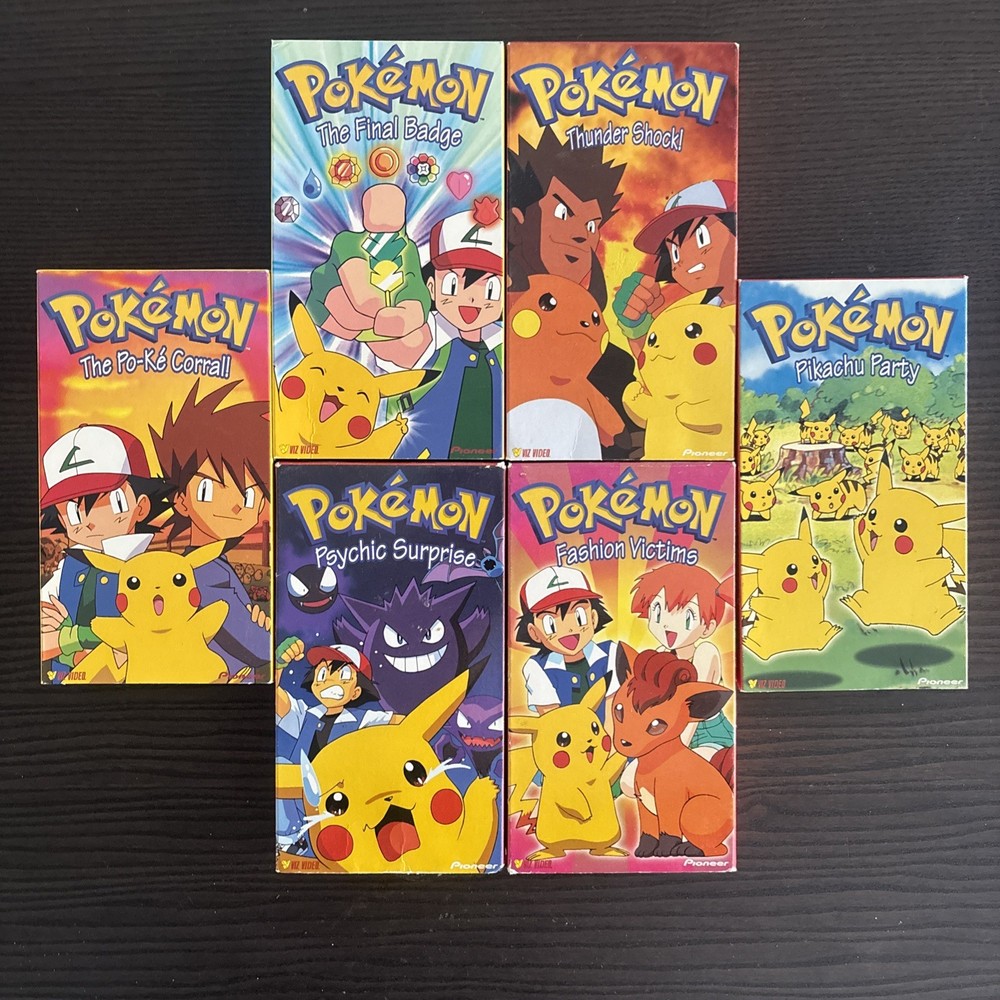 Vintage Pokémon VHS Lot Of 6