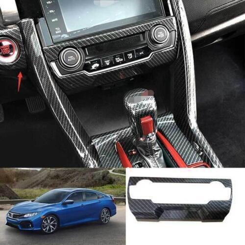 For Honda Civic Hatchback 2017-2021 Carbon Fiber Center Console AC Switch Panel