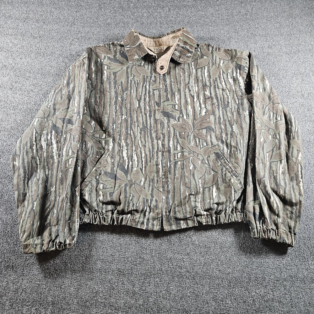 Vintage Walls Blizzard-Pruf Jacket Bomber Mens XL Realtree Camo Hunting USA