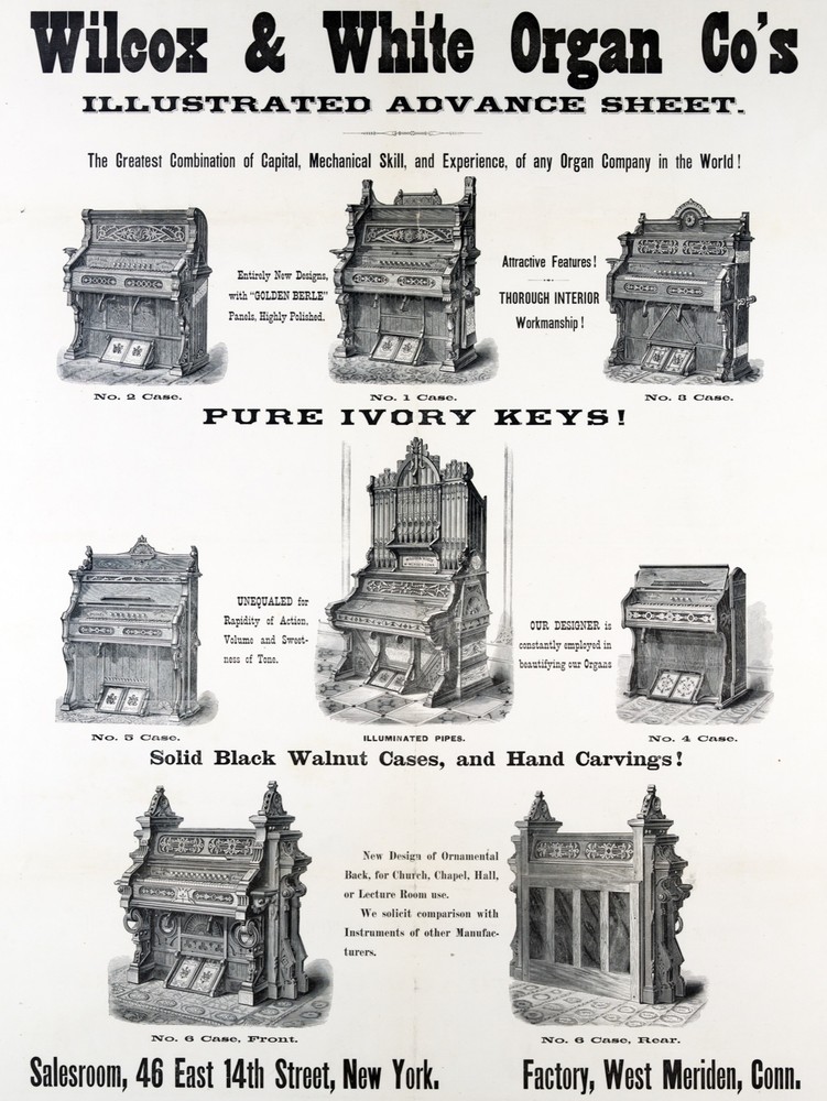 9443.Decoration Poster.Room interior design wall art.Antique Organ piano music